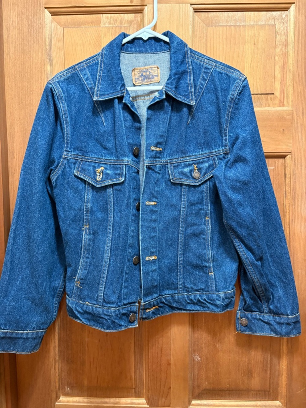 Vintage Plain Pockets denim jacket 14/16